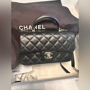 CHANEL mini rectangle with top handle